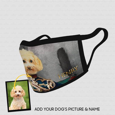 Personalized Dog Gift Idea - Royal Dog's Portrait 55 For Dog Lovers - Cloth Mask